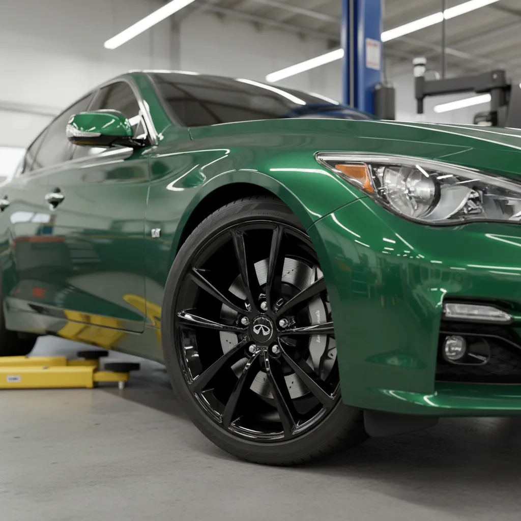 Wizualizacja: felga 19″ czarny połysk w Infiniti Q50