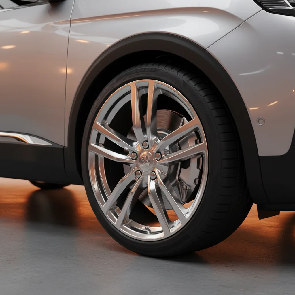 Wizualizacja: felga połysk aluminium — Peugeot 3008 SUV