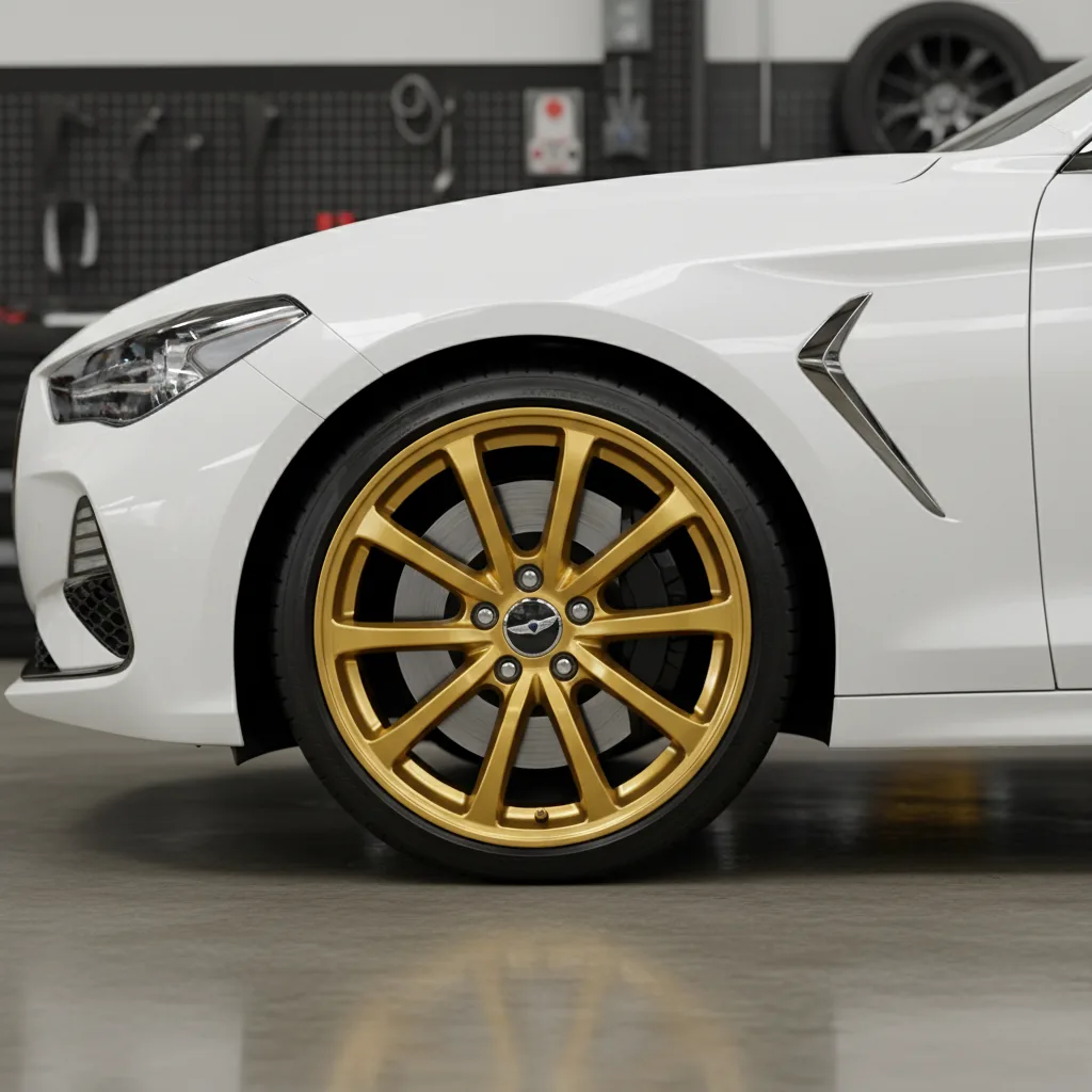 Wizualizacja: felga 18″ złoty w Genesis G70