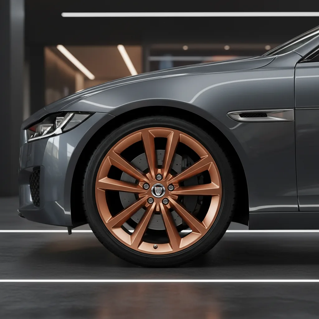 Wizualizacja: felga 18″ miedziany w Jaguar XE