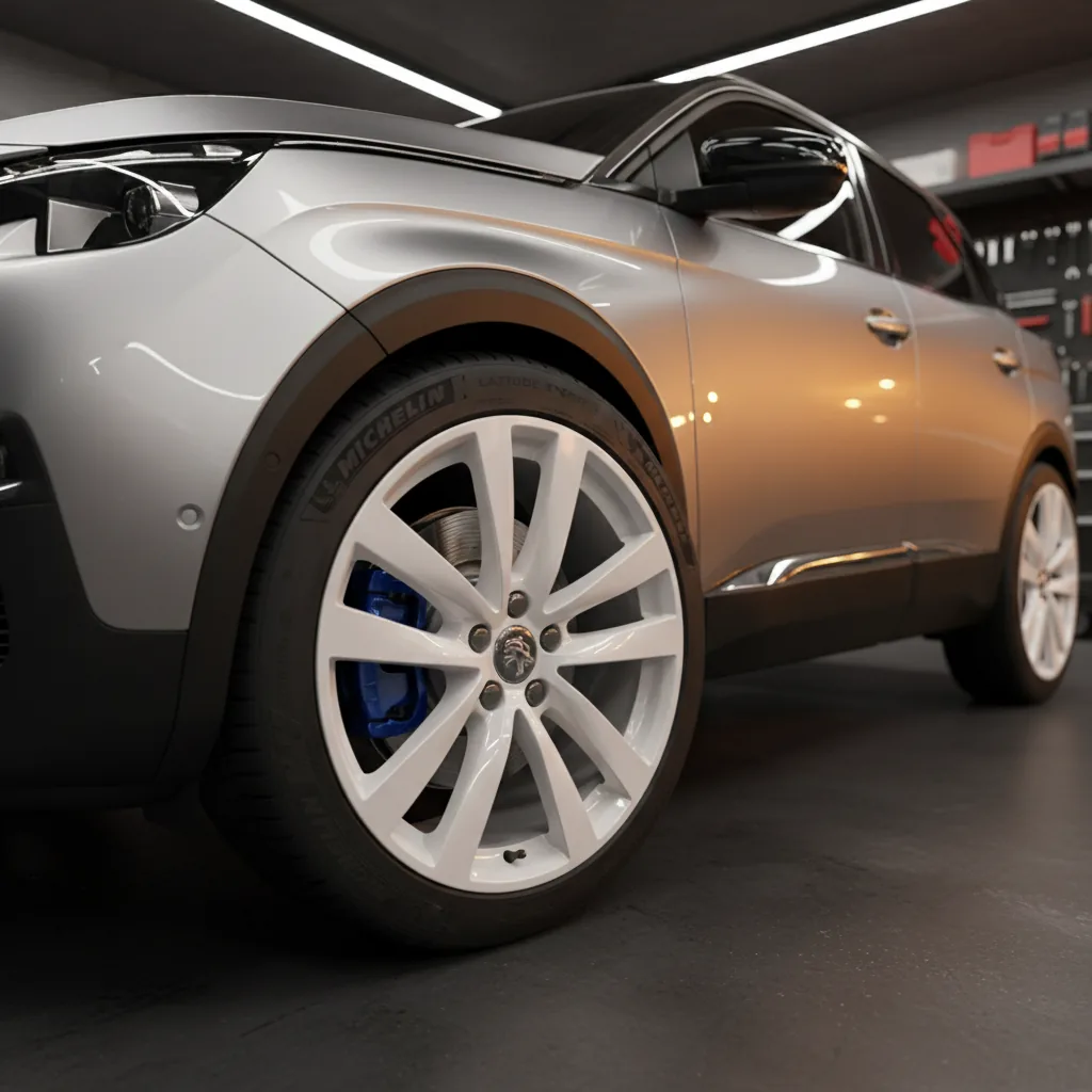 Wizualizacja: felga biały połysk — Peugeot 3008 SUV