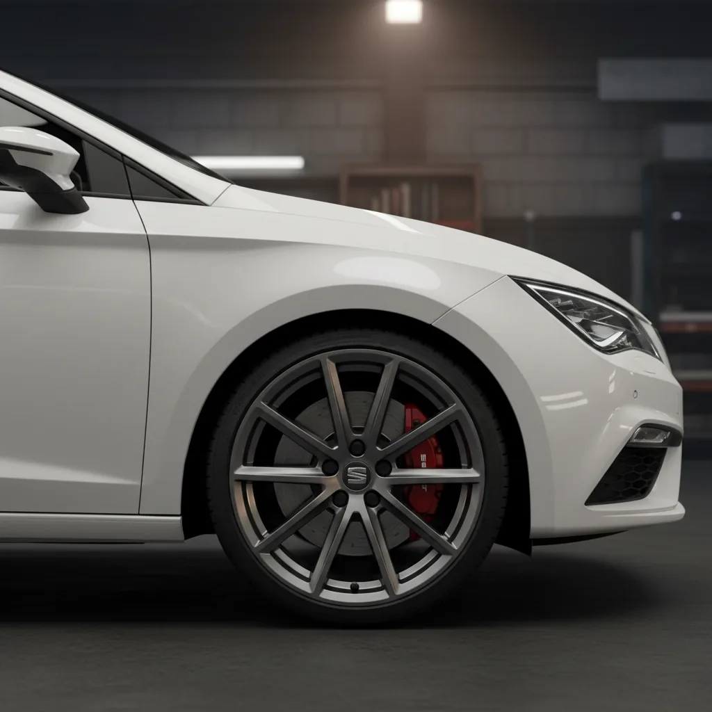 Wizualizacja: felga grafit — Seat Leon hatchback