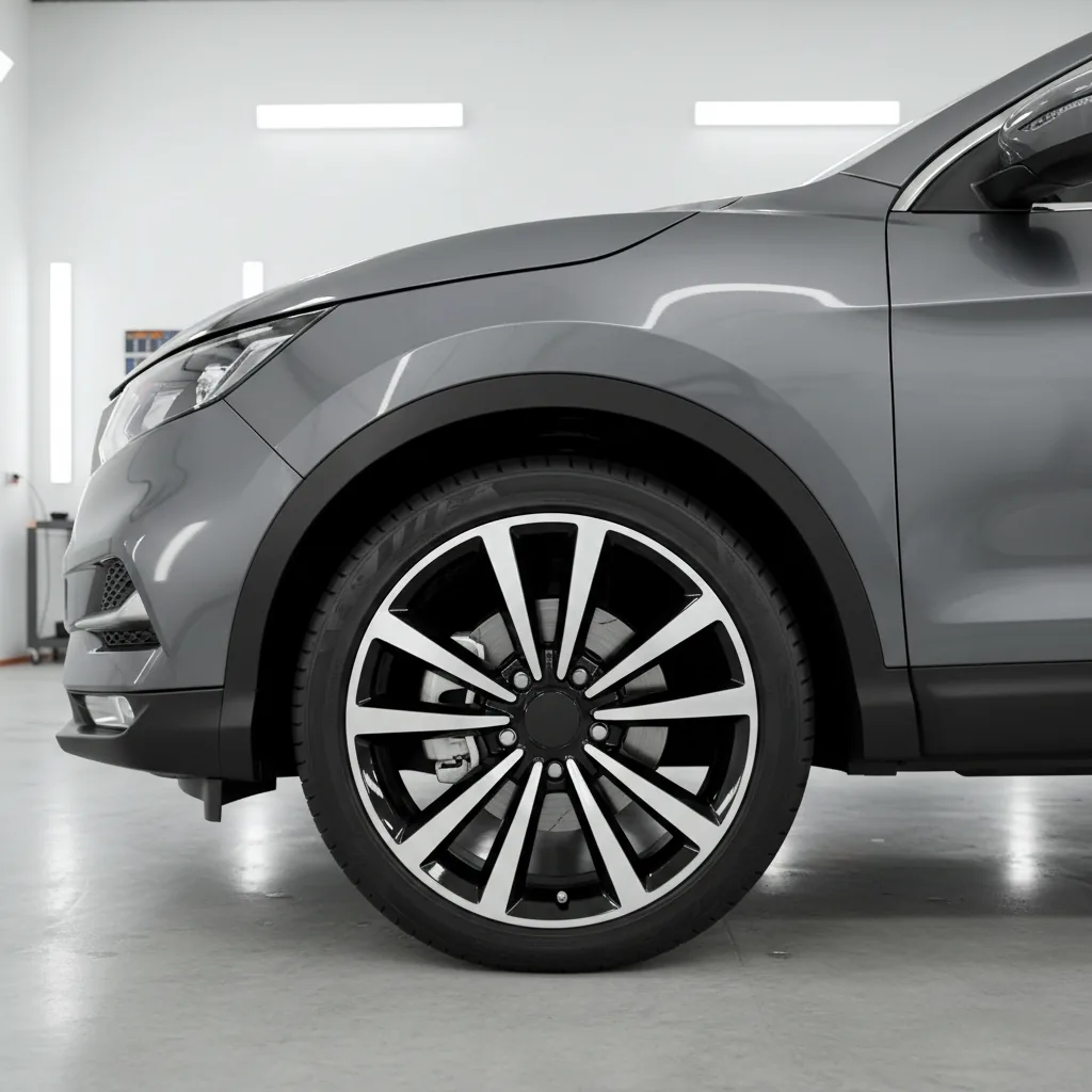 Wizualizacja: felga diamond cut — Nissan Qashqai SUV
