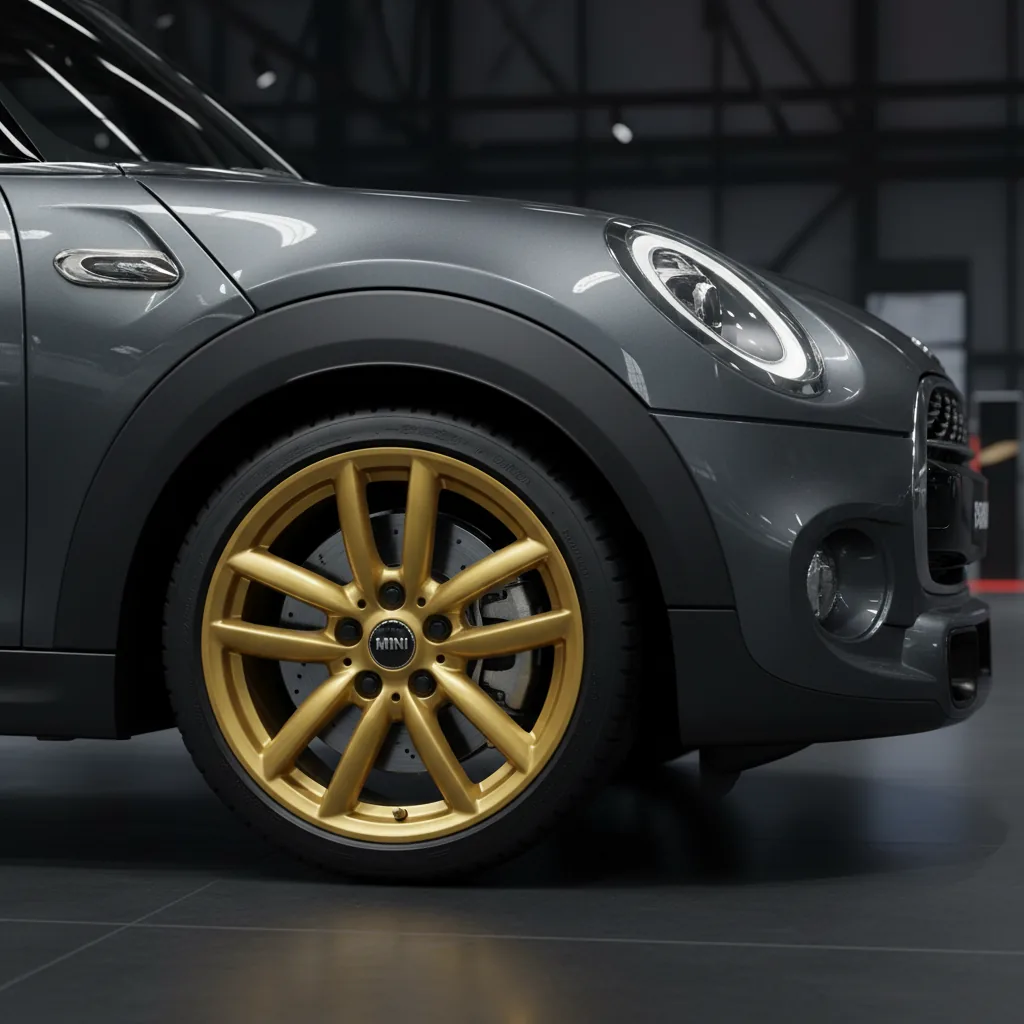 Wizualizacja: felga złoty — Mini Cooper hatchback