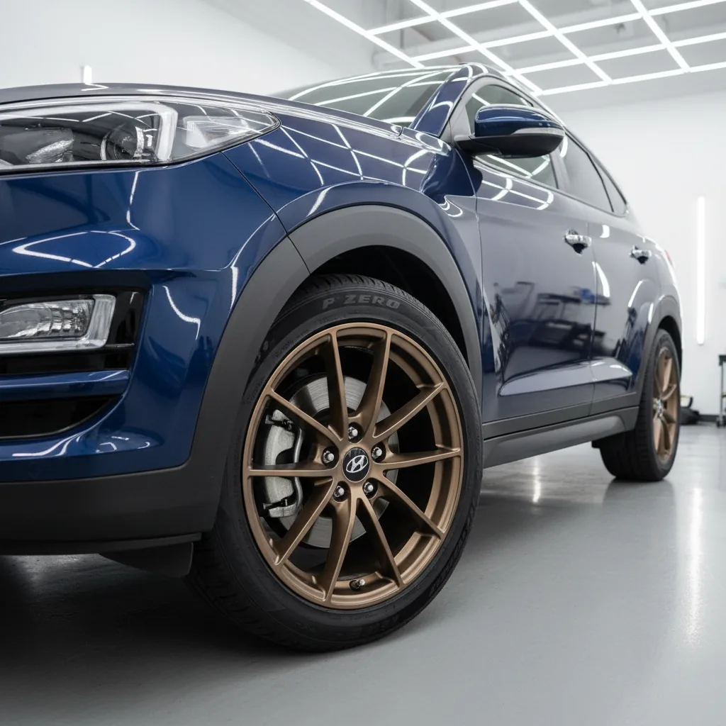 Wizualizacja: felga brąz mat — Hyundai Tucson SUV