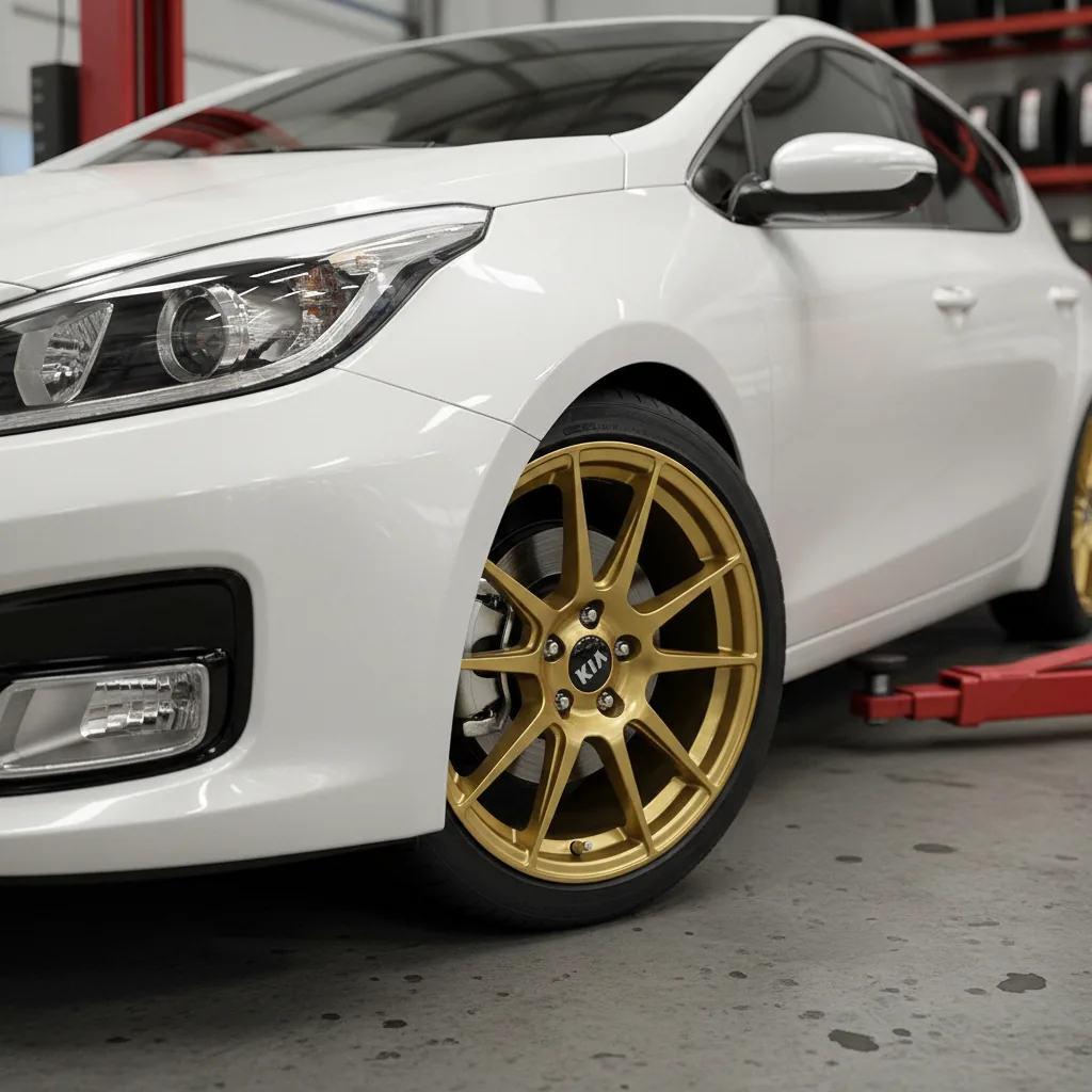 Wizualizacja: felga złoty — Kia Ceed hatchback
