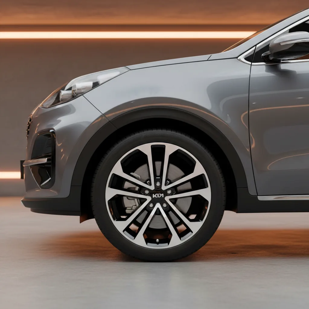 Wizualizacja: felga diamond cut — Kia Sportage SUV