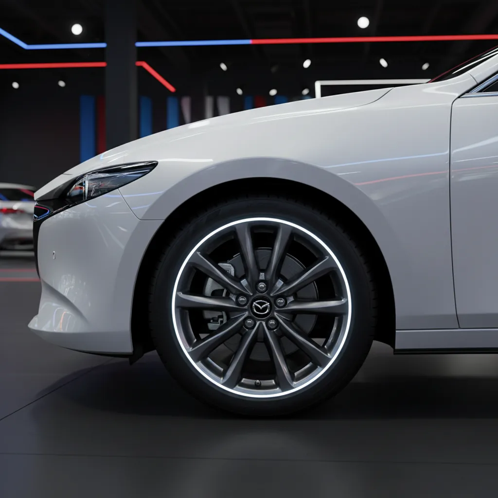 Wizualizacja: felga gunmetal — Mazda 3 hatchback