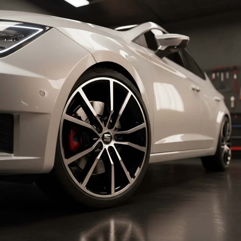 Wizualizacja: felga dwukolor — Seat Leon hatchback