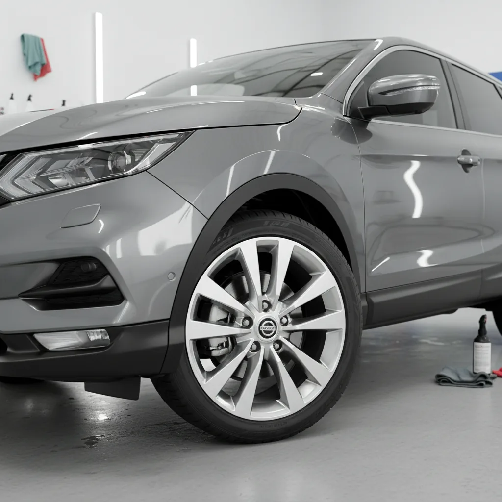 Wizualizacja: felga połysk aluminium — Nissan Qashqai SUV