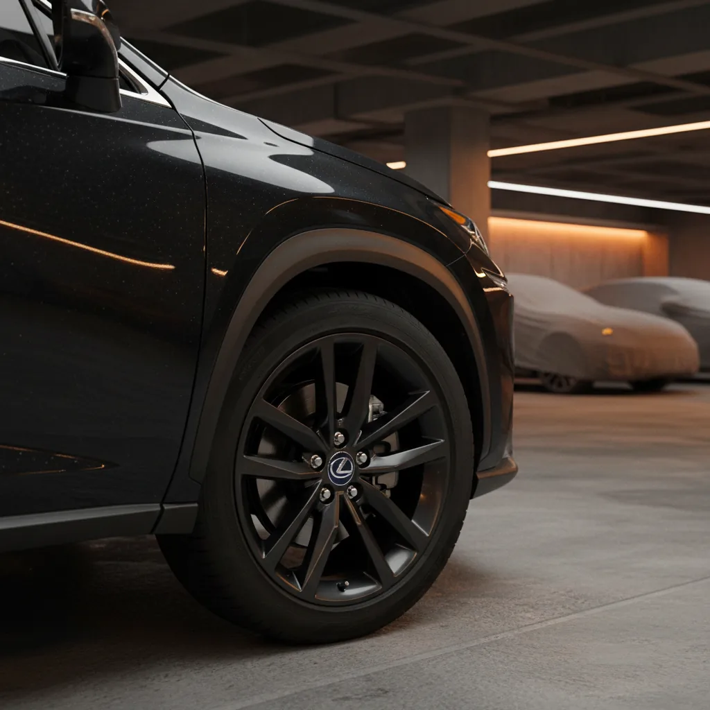 Wizualizacja: felga czarny mat — Lexus NX SUV