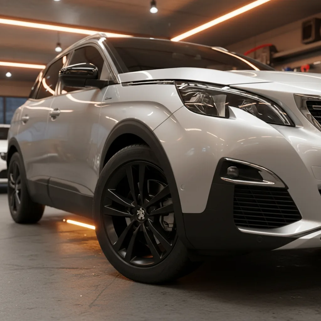 Wizualizacja: felga czarny mat — Peugeot 3008 SUV