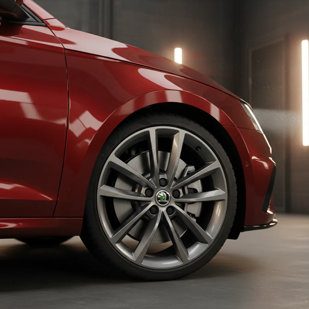 Wizualizacja: felga gunmetal — Skoda Octavia liftback