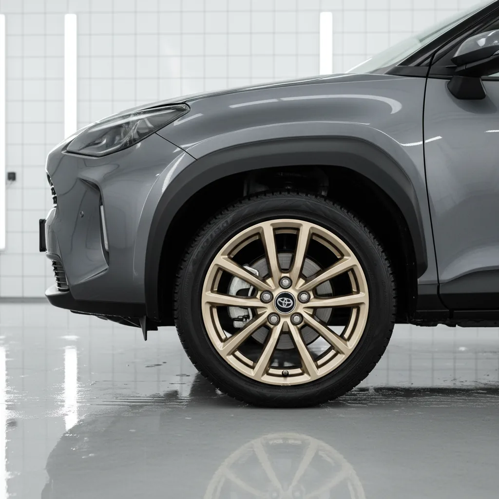 Wizualizacja: felga szampański — Toyota Yaris Cross SUV