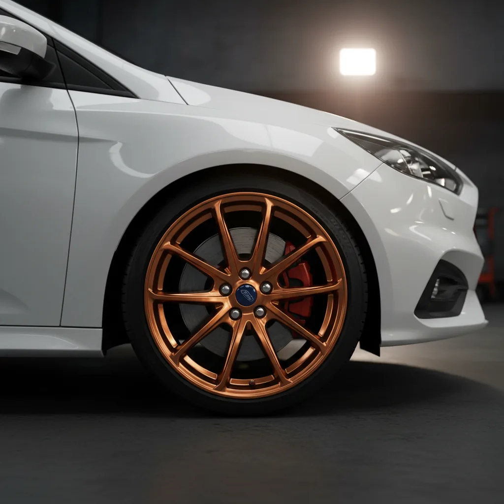 Wizualizacja: felga miedziany — Ford Focus hatchback