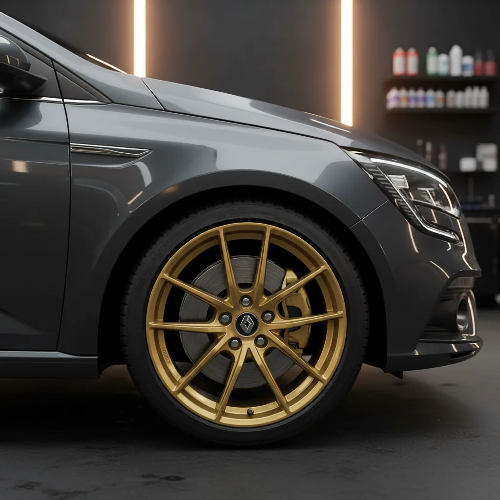 Wizualizacja: felga złoty — Renault Megane hatchback