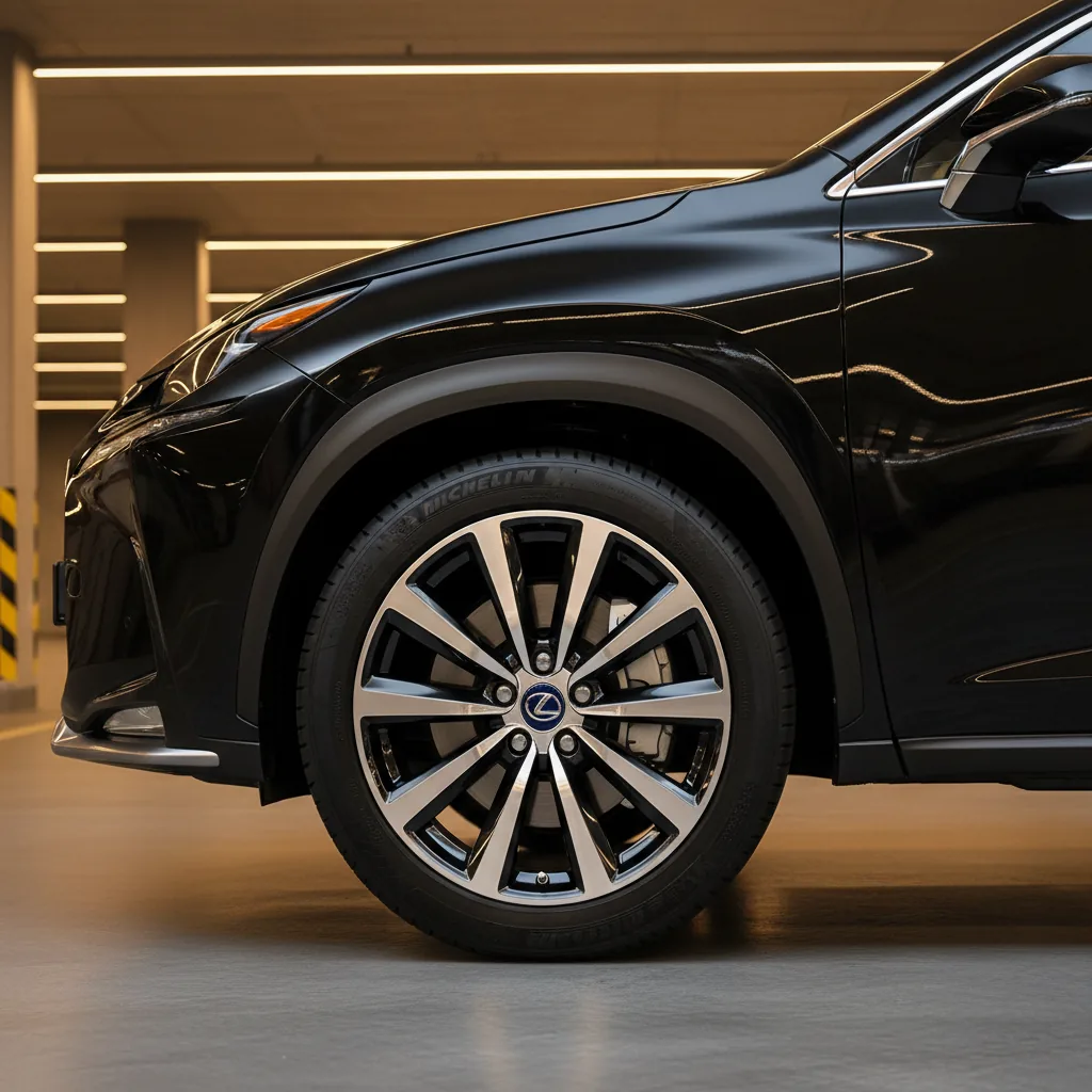 Wizualizacja: felga diamond cut — Lexus NX SUV