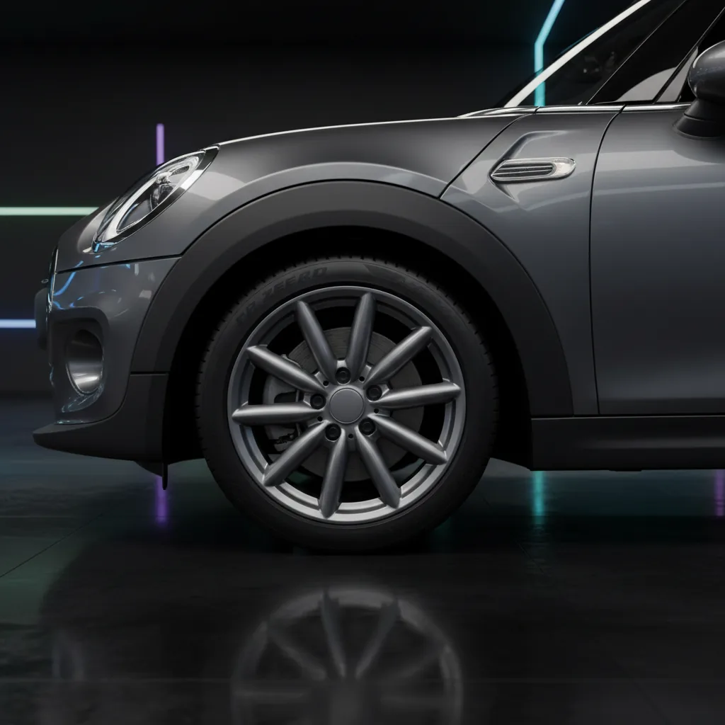 Wizualizacja: felga gunmetal — Mini Cooper hatchback