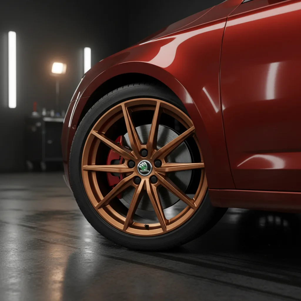 Wizualizacja: felga miedziany — Skoda Octavia liftback
