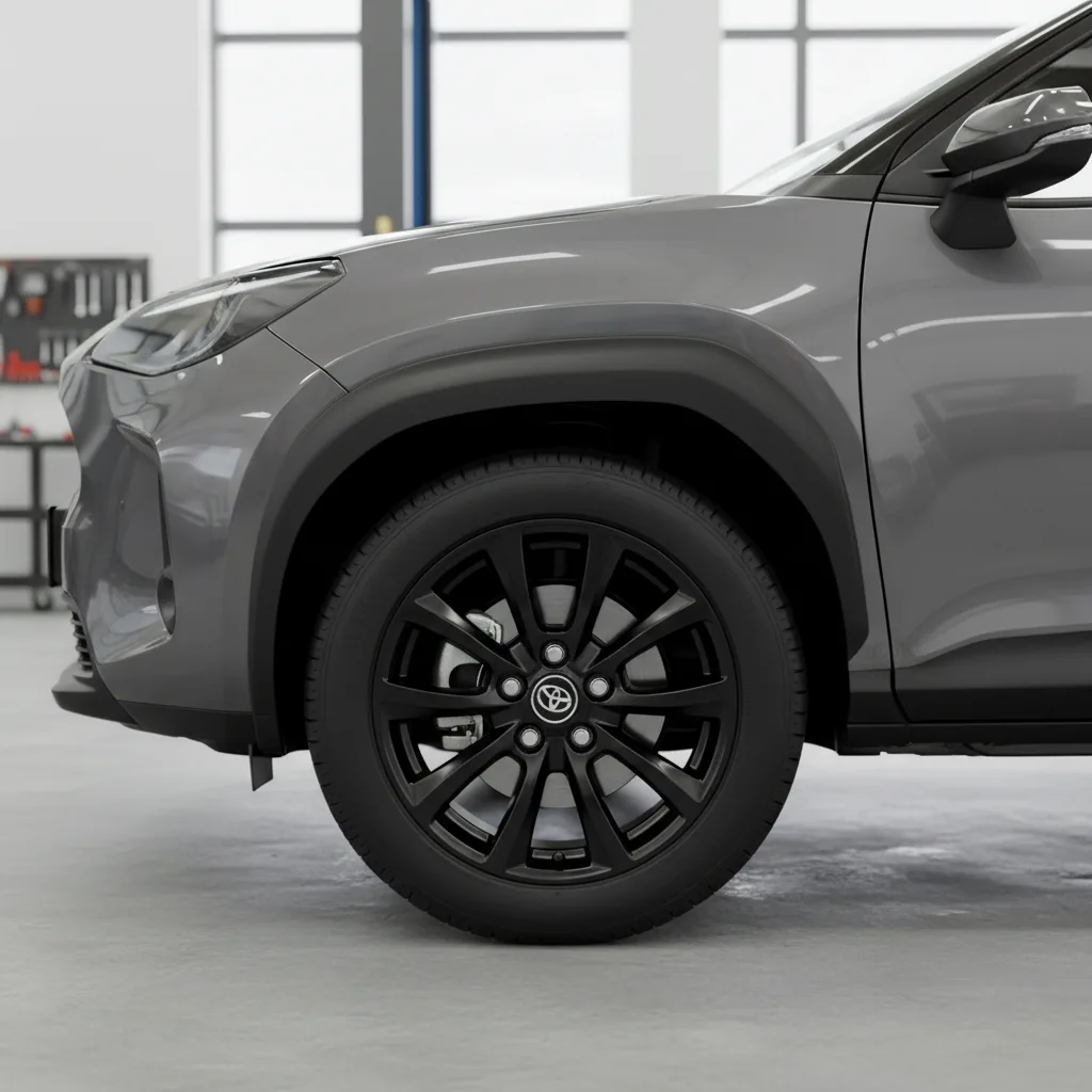 Wizualizacja: felga czarny mat — Toyota Yaris Cross SUV