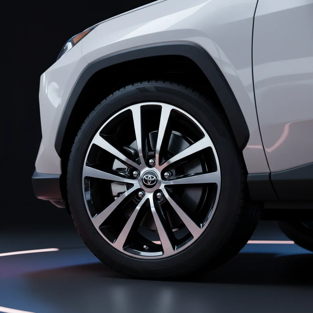 Wizualizacja: felga dwukolor — Toyota RAV4 SUV