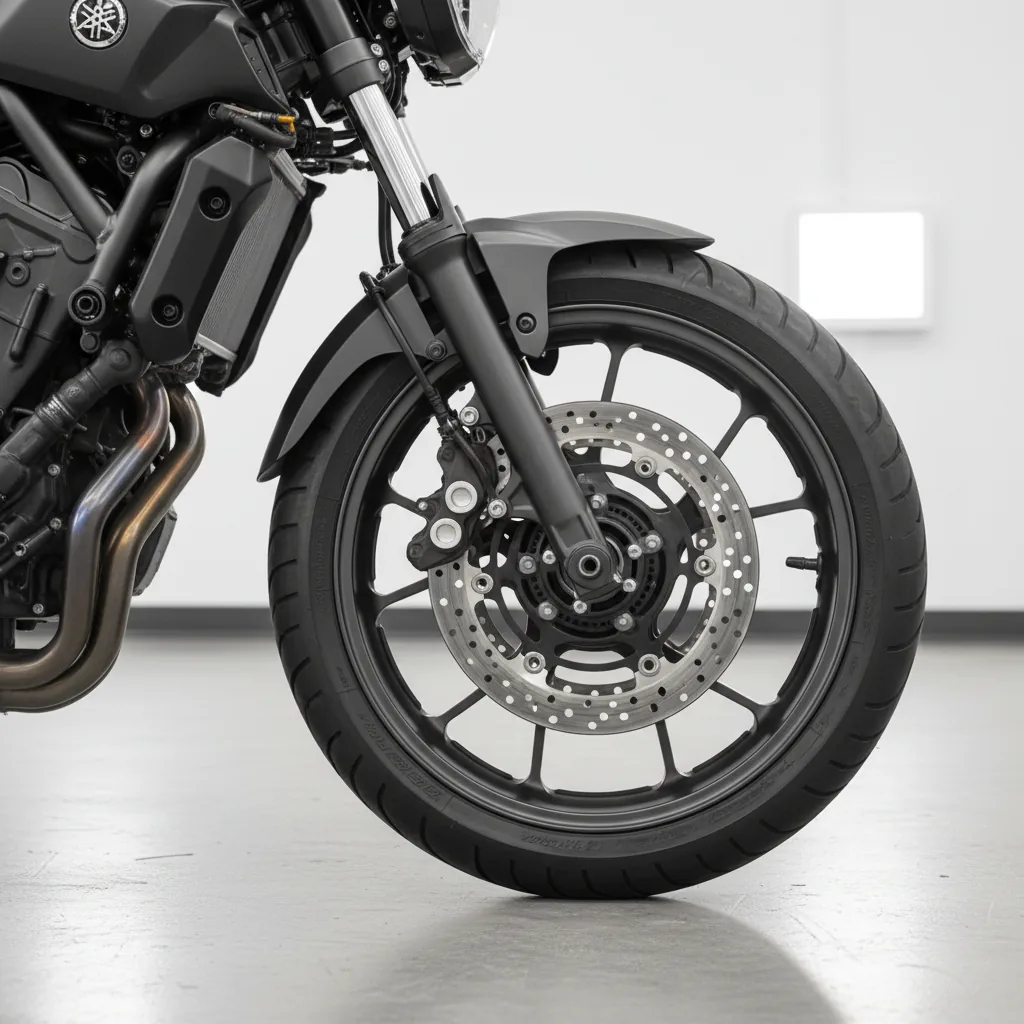 Wizualizacja: felga antracyt w motocyklu Yamaha MT-07