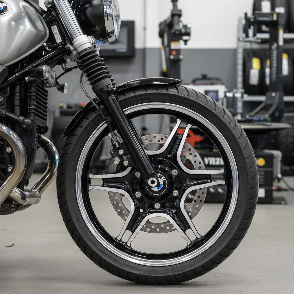 Wizualizacja: felga diamond cut w motocyklu BMW R