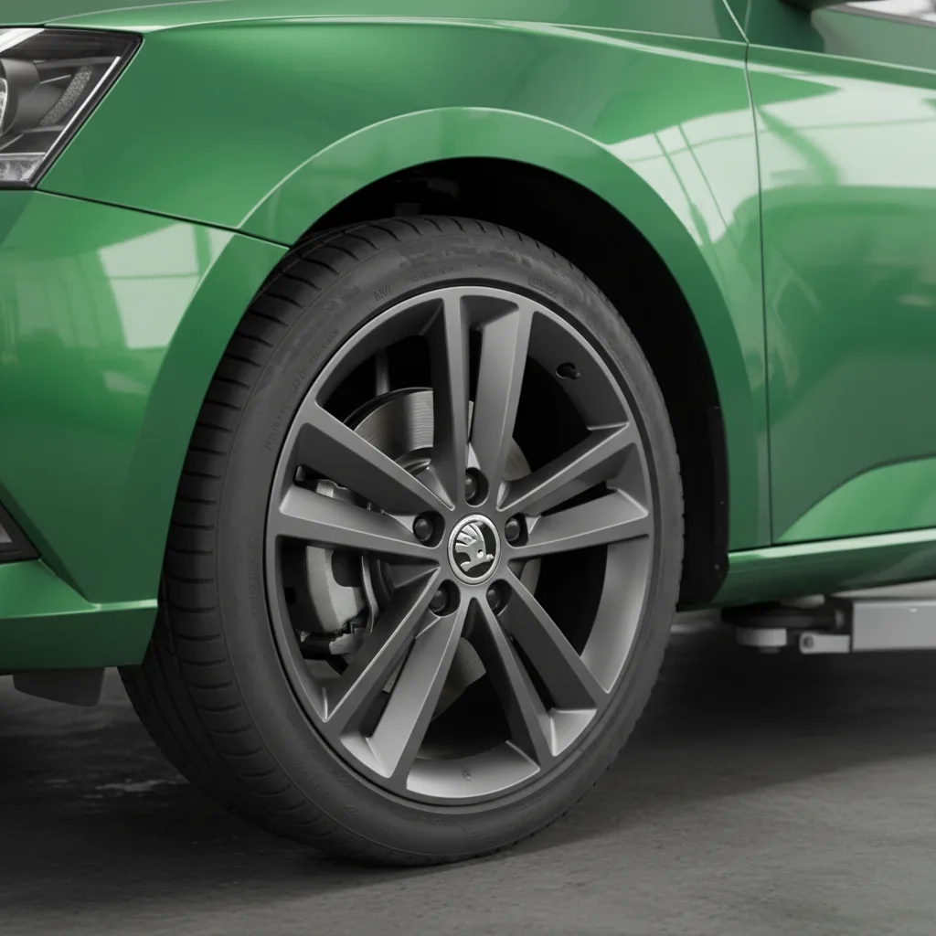 Wizualizacja: felga grafit — Skoda Fabia hatchback