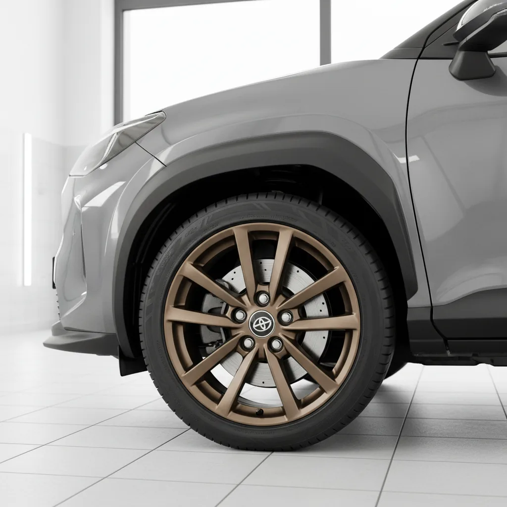 Wizualizacja: felga brąz mat — Toyota Yaris Cross SUV