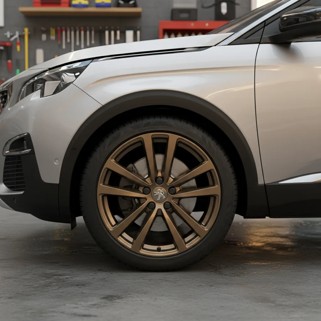 Wizualizacja: felga brąz mat — Peugeot 3008 SUV