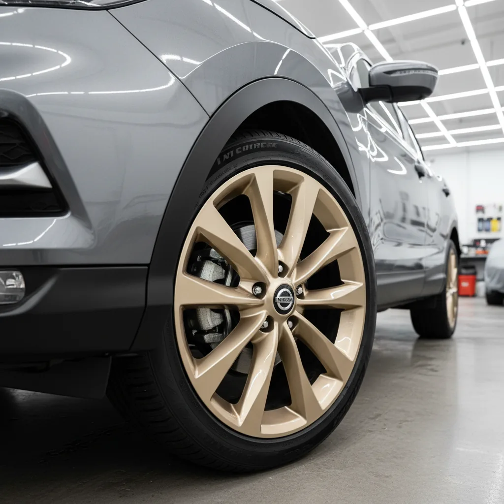 Wizualizacja: felga szampański — Nissan Qashqai SUV