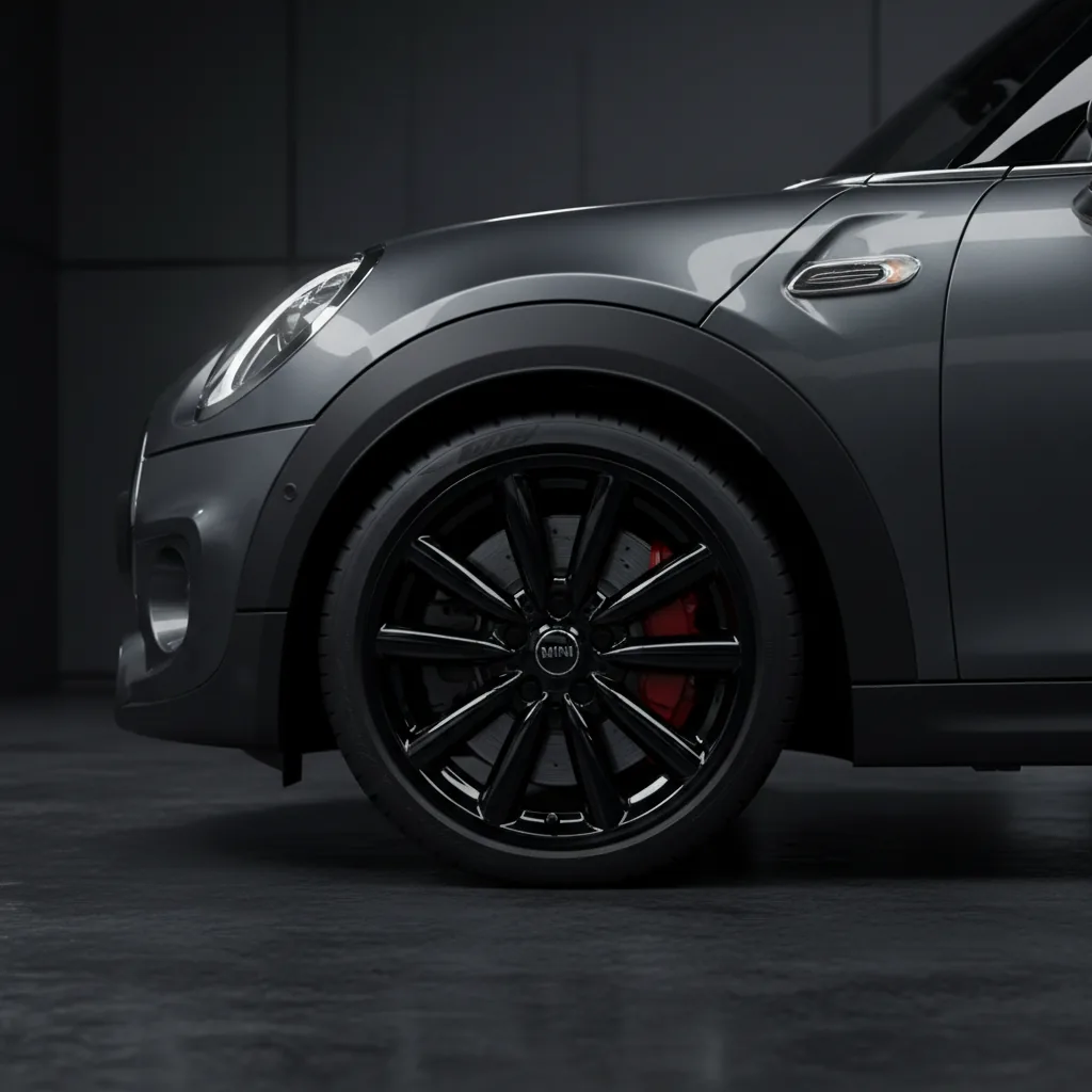 Wizualizacja: felga czarny połysk — Mini Cooper hatchback