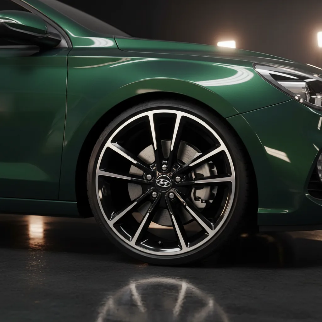 Wizualizacja: felga dwukolor — Hyundai i30 hatchback