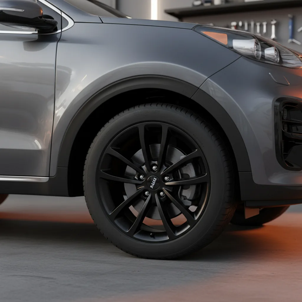 Wizualizacja: felga czarny mat — Kia Sportage SUV