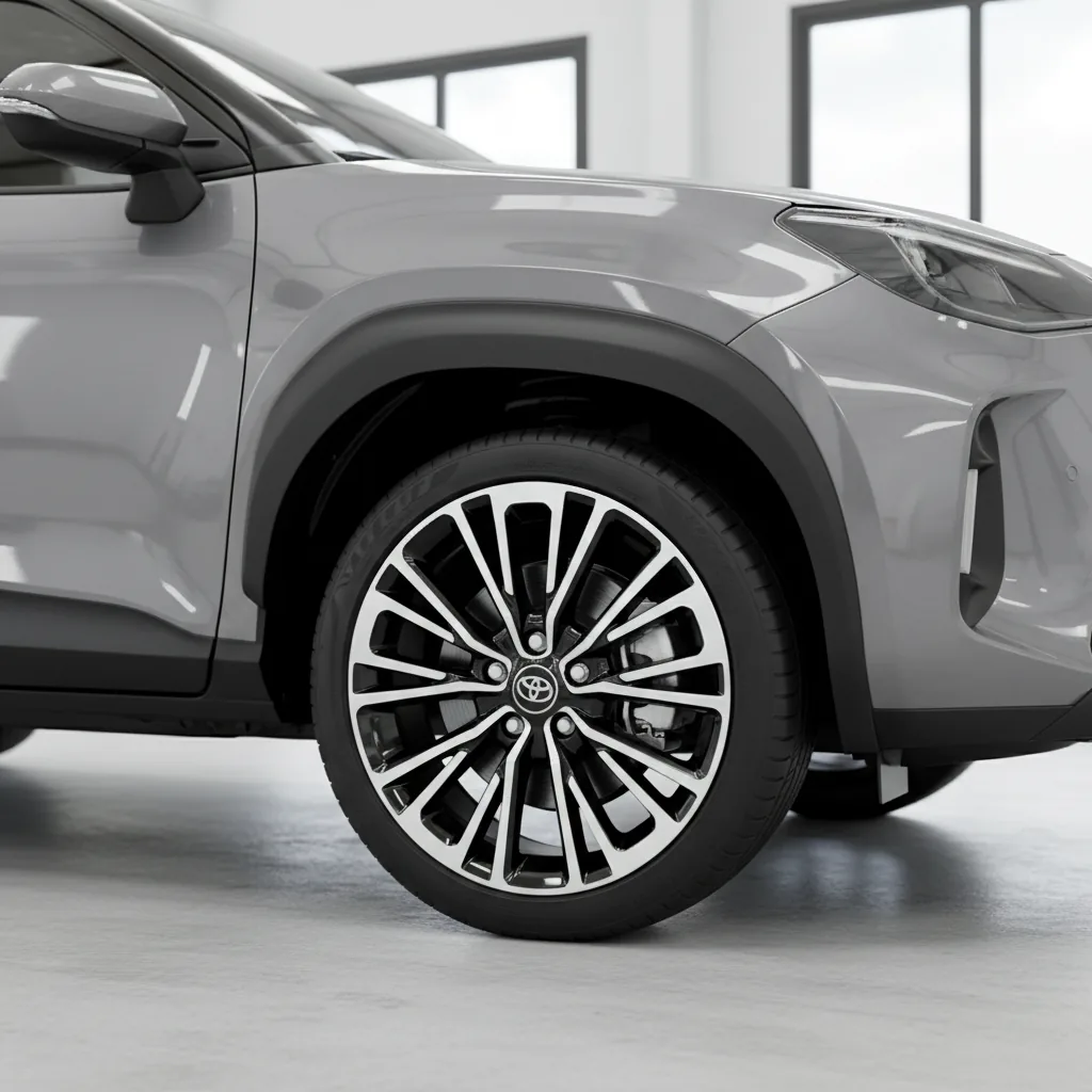 Wizualizacja: felga diamond cut — Toyota Yaris Cross SUV