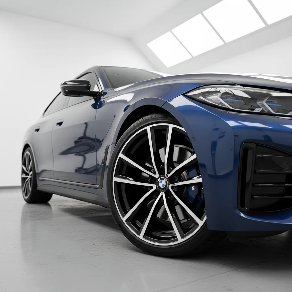 Wizualizacja: felga diamond cut — BMW i4 gran coupe