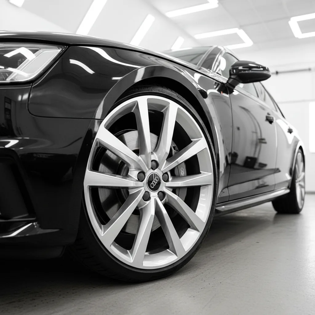 Wizualizacja: felga połysk aluminium — Audi A4 Avant estate