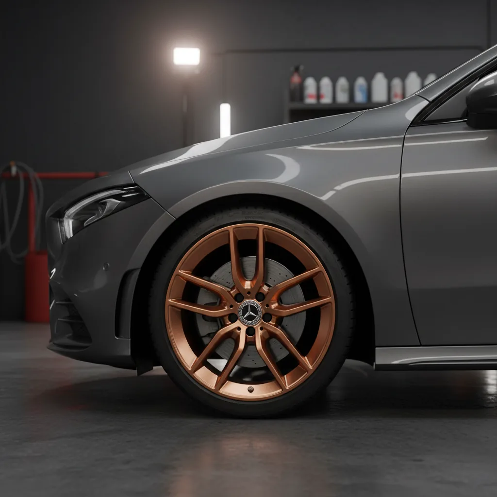 Wizualizacja: felga miedziany — Mercedes-Benz A-Class hatchback