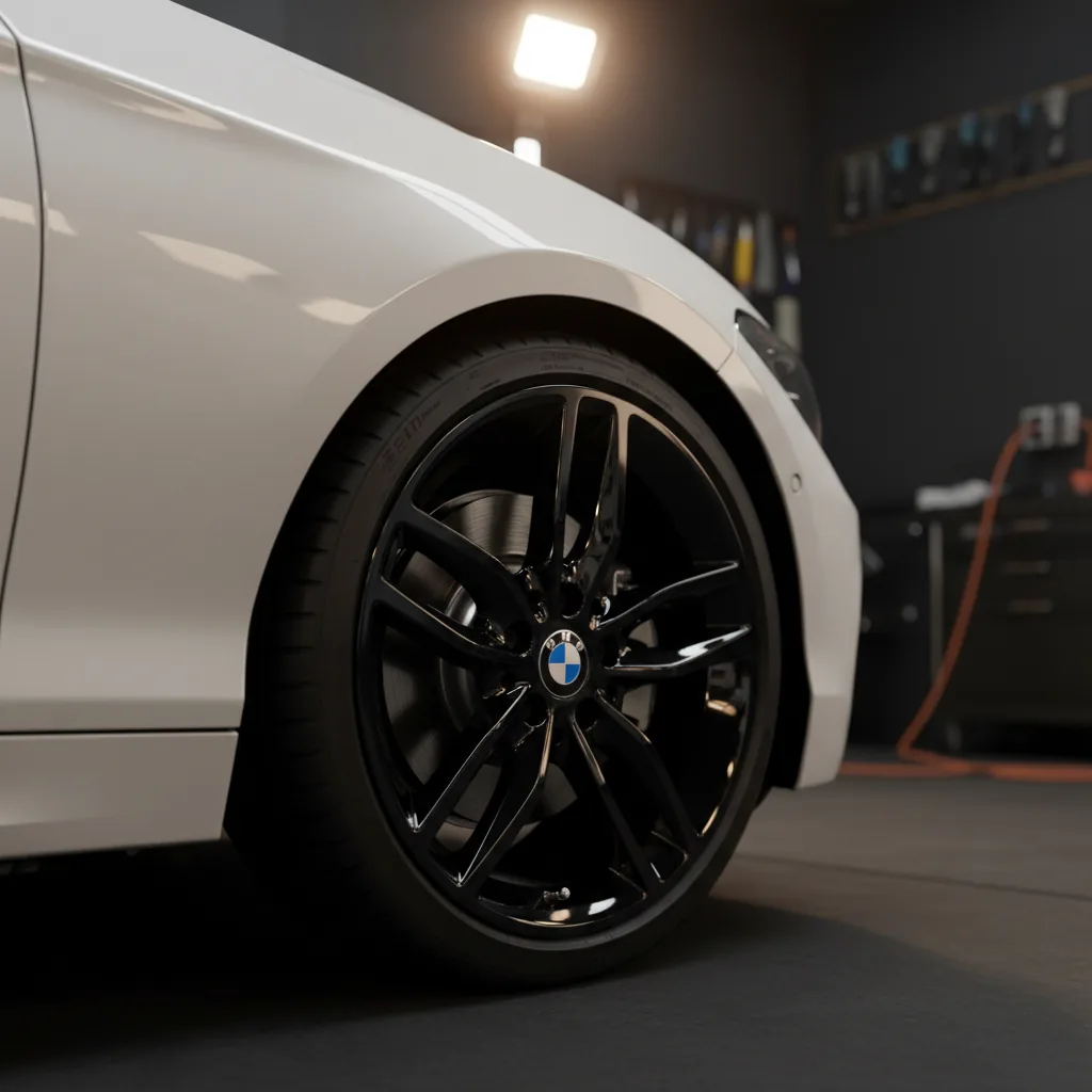 Wizualizacja: felga czarny połysk — BMW 1 Series hatchback
