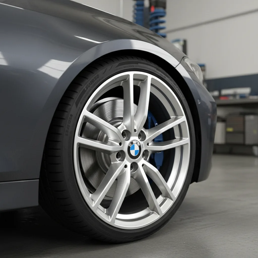 Wizualizacja: felga srebrny — BMW 3 Series Touring estate