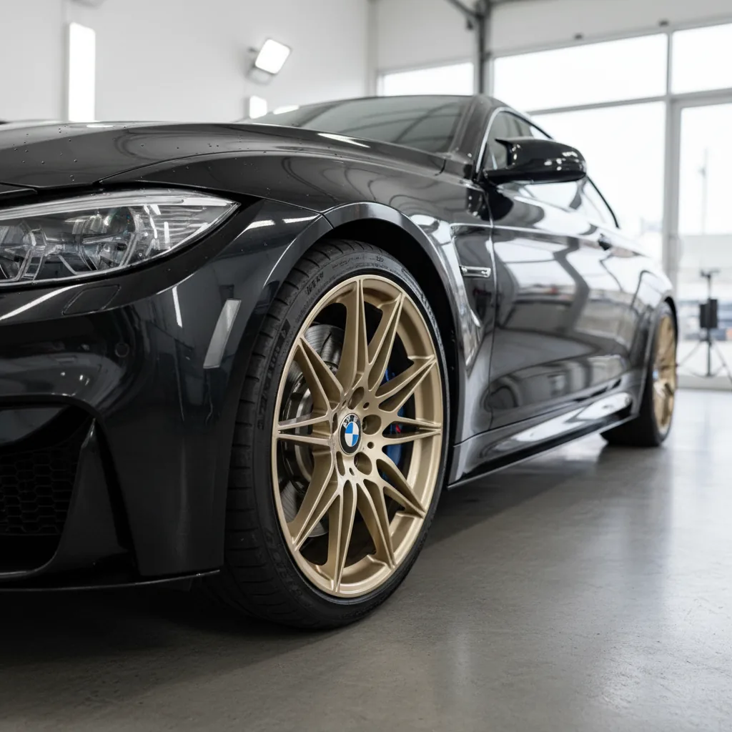 Wizualizacja: felga szampański — BMW M4 coupe