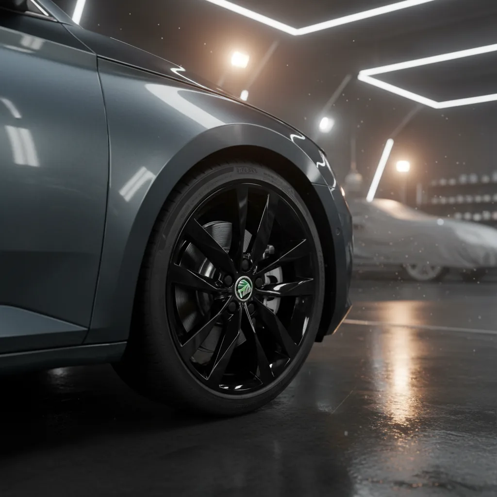 Wizualizacja: felga 17″ czarny połysk w Skoda Superb